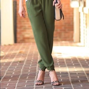 Jcrew olive green turner jogger pants